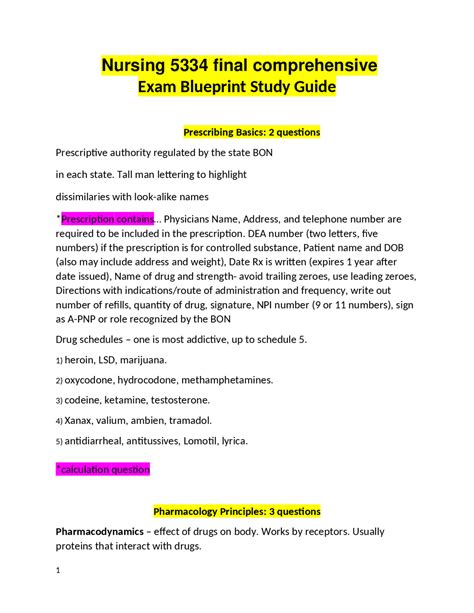 Study Guide for Nursing: A Comprehensive Preparation Blueprint