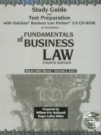 Study Guide to accompany Fundamentals of Business Law Reader