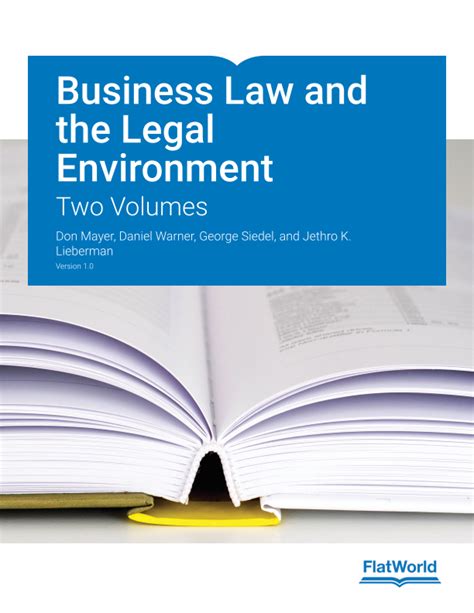 Study Guide without Answers for Business Law and the Legal Environment Reader