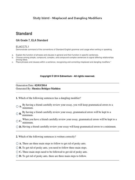 Study Island Author Argument Answer Key Kindle Editon