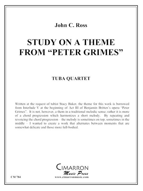 Study on a theme from Peter Grimes Kindle Editon