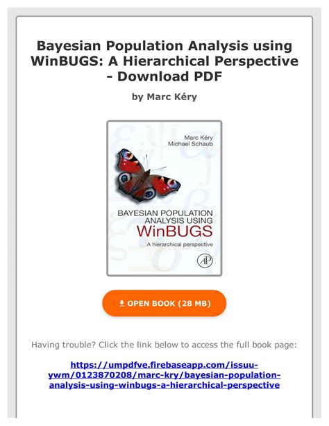 Studyguide for Bayesian Population Analysis Using Winbugs A Hierarchical Perspective by Kery PDF