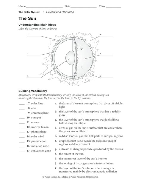 Studying The Sun Answers Doc