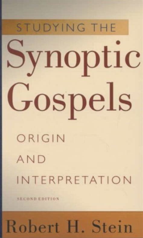 Studying the Synoptic Gospels Ebook Doc