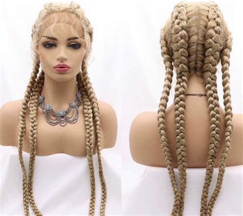 Stunning Braided Wigs: Blonde Brilliance in 4 Essential Shades