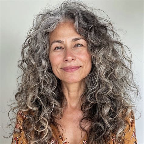 Stunning Grey Curly Layers: