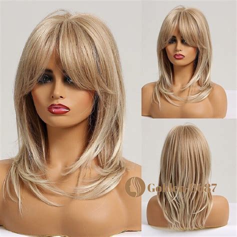 Style 16" Straight Layered Synthetic Wigs