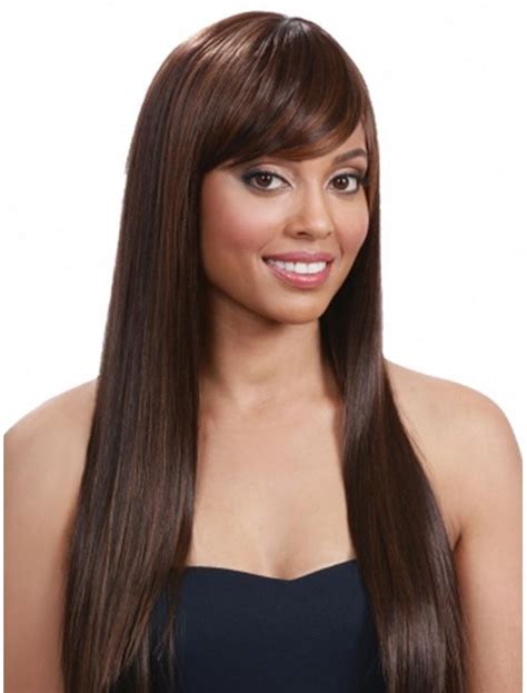 Style Auburn Straight Long Human Hair Wigs