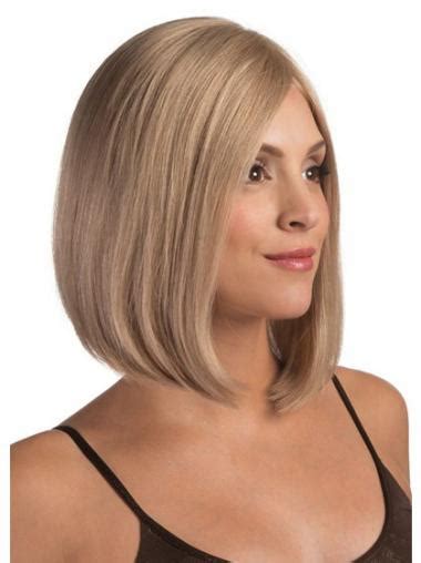 Style Blonde Lace Front Chin Length Remy Human Lace Wigs