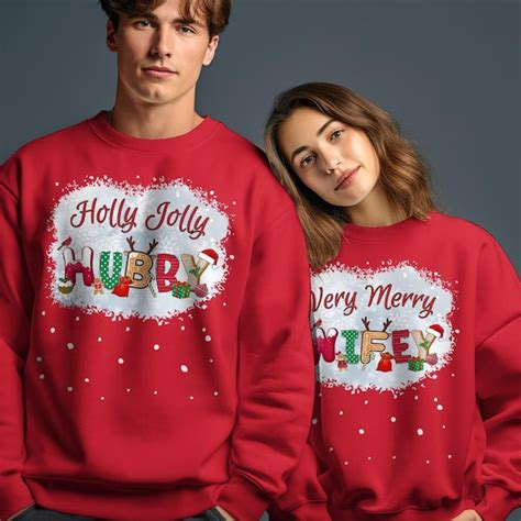 Styles of Couples Matching Christmas Jumpers