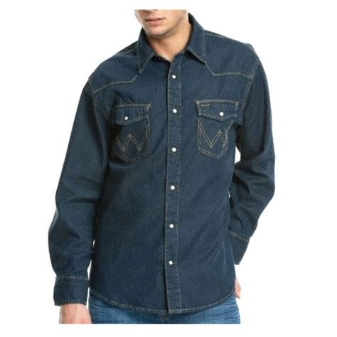 Styles of Wrangler Men's Denim Shirts