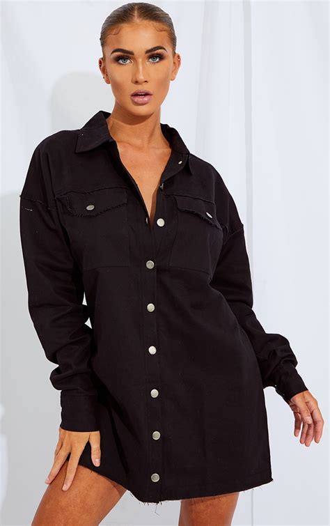 Styling a Button-Up Black Shirt Dress