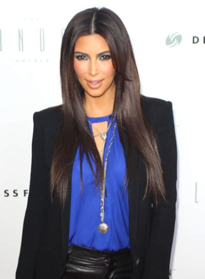 Stylish Yaki Long Brown Kim Kardashian Wigs