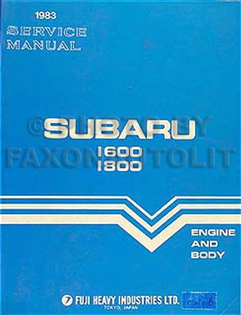 Subaru Repair Manual Ej25 Ebook Reader