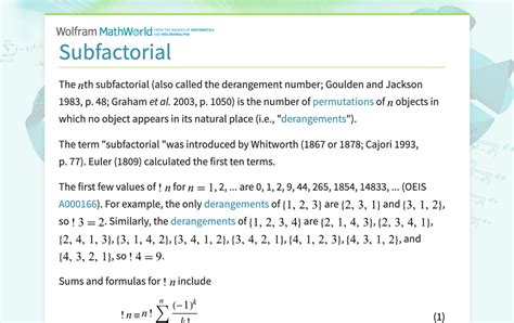 Subfactorial: Unraveling the Intriguing World of Factorial Inverses