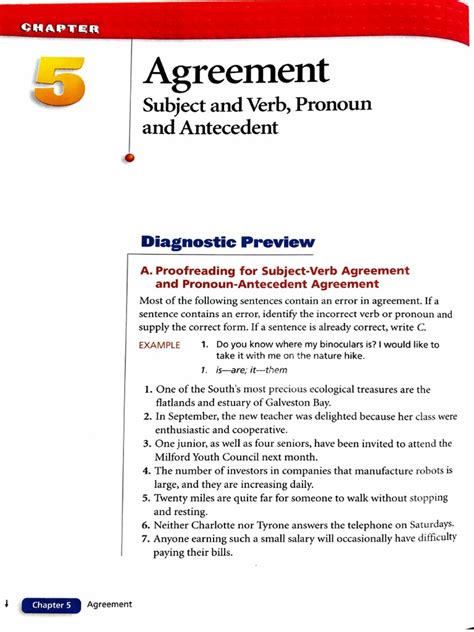 Subject Verb Agreement Holt Handbook Answer Key Reader