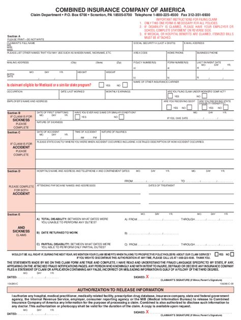 Submit a Combined Insurance Claim with Ease: A Comprehensive Guide