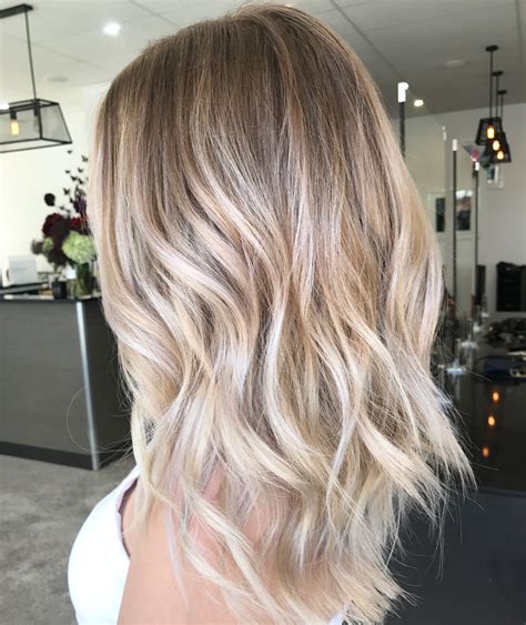 Subtle Ash Blonde Balayage: