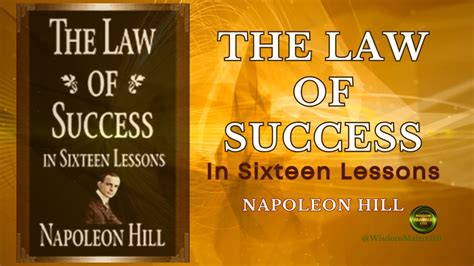 Success Sixteen Lessons Napoleon Hill PDF