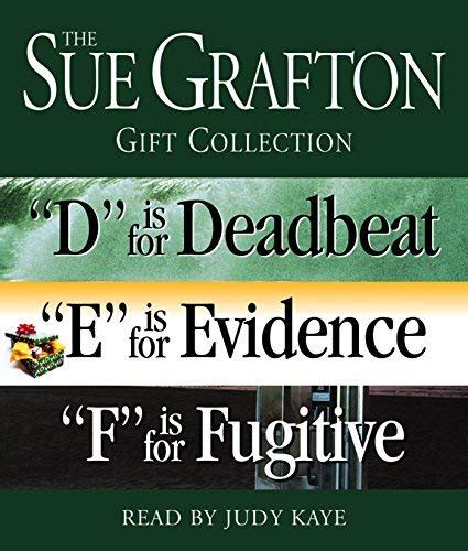 Sue Grafton DEF Gift Collection D Is for Deadbeat E Is for Evidence F Is for Fugitive A Kinsey Millhone Novel Doc