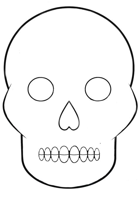 Sugar Skull Blank Template