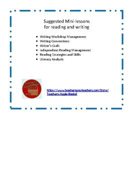 Suggested Mini-Lessons for Reading Workshop Ebook Reader