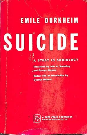 Suicide A Study In Sociology Doc