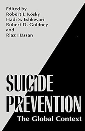 Suicide Prevention The Global Context 1st Edition Reader