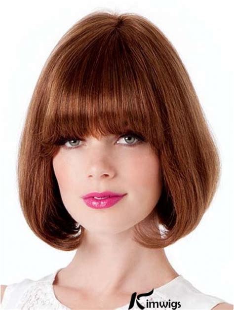 Suitable Auburn Straight Chin Length Wigs