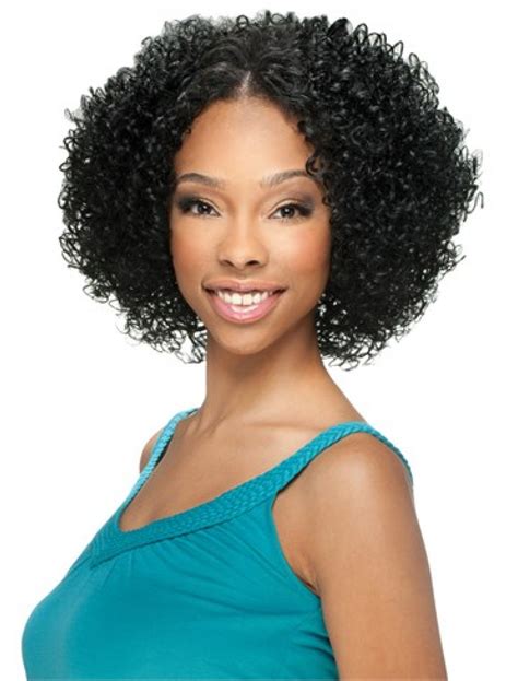 Suitable Black Curly Chin Length U Part Wigs