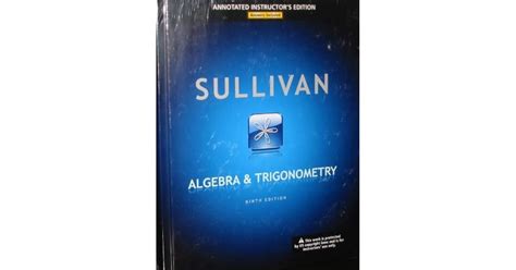 Sullivan Trigonometry 9th Edition Answers Ebook PDF