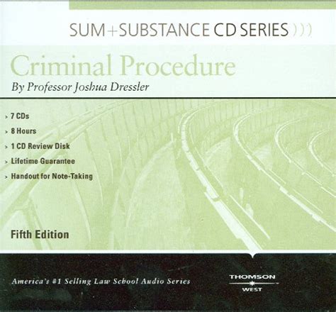 Sum and Substance Audio on Criminal Procedure Reader