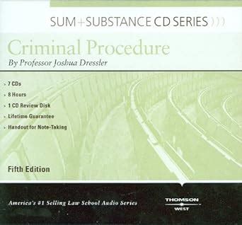 Sum and Substance Audio on Criminal Procedure 5th CD Sum Substance Kindle Editon