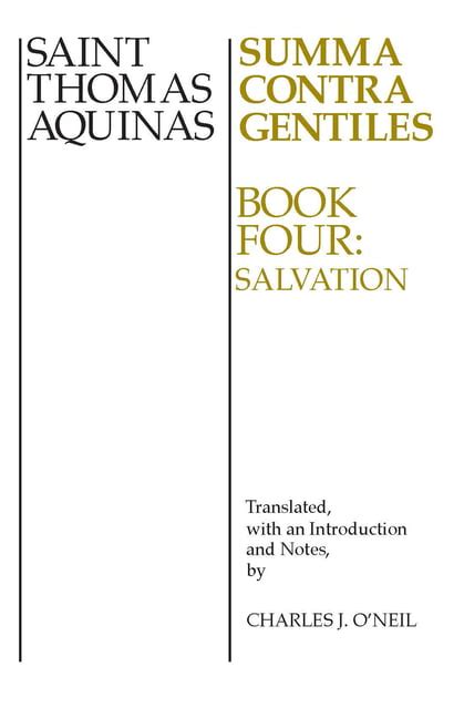 Summa Contra Gentiles Book Four Salvation Kindle Editon