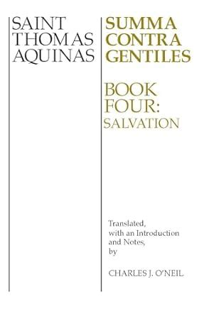 Summa Contra Gentiles Book Four Salvation Kindle Editon