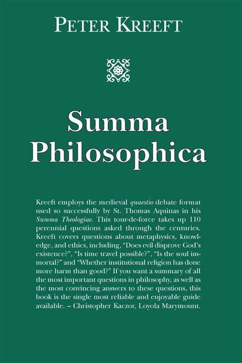 Summa Philosophica Kindle Editon