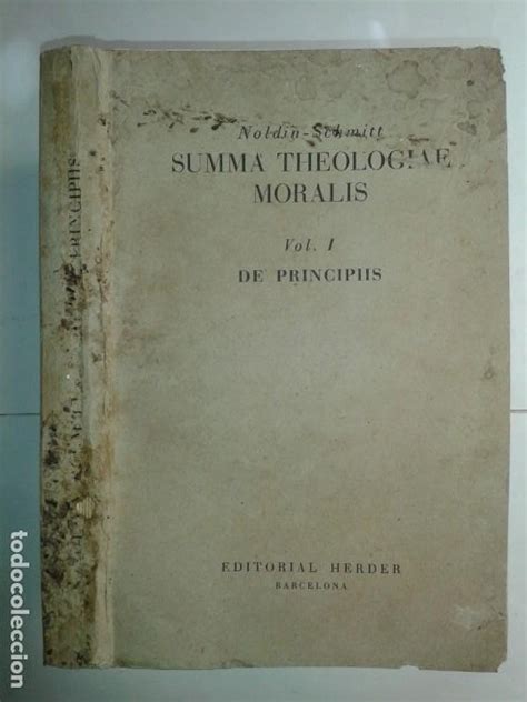 Summa Theologiae Moralis I De Principiis Doc