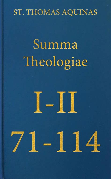 Summa Theologiae Prima Secundae 71-114 Latin-English Opera Omnia PDF