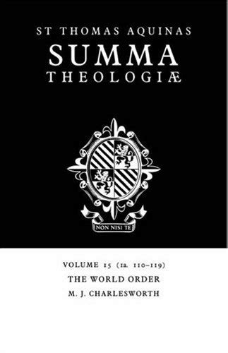 Summa Theologiae Vol 15 ia 110-119 The World Order Epub
