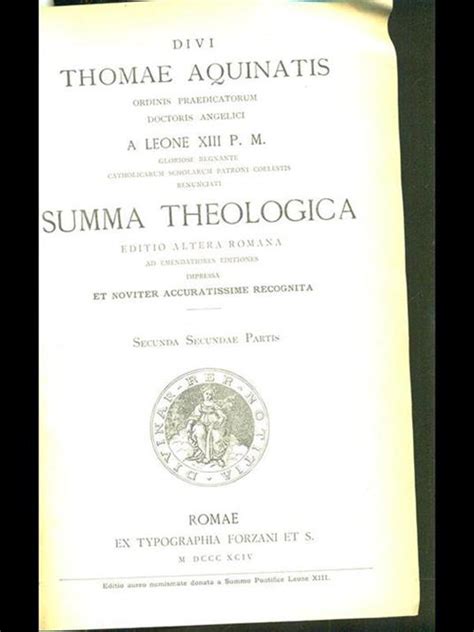 Summa Theologica IIII Reader