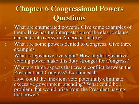 Summary Activity Development Of Congressional Powers Answers Kindle Editon