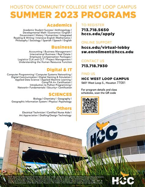 Summer Courses at HCC: Elevate Your Career and Enrich Your Summer