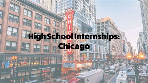 Summer Internships in Chicago for High School Students: Open Doors to Professional Opportunities