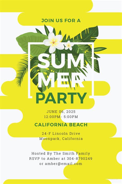 Summer Invitation Template