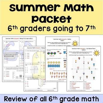 Summer math packet for Incoming 6th Graders - MISD - Home Ebook PDF