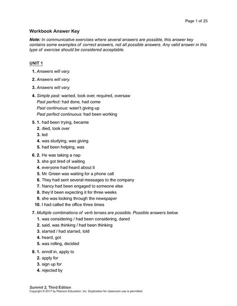 Summit 2 Answer Key Unit 10 Kindle Editon