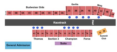 Summit Raceway Seating Chart
