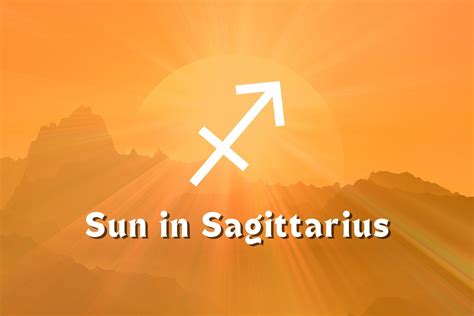 Sun in Sagittarius: