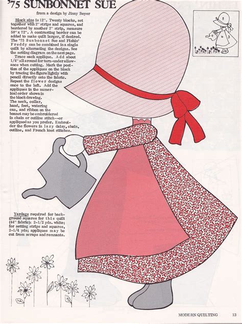 Sunbonnet Sue Templates
