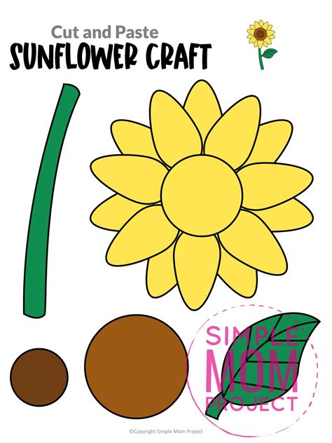 Sunflower Cut Out Template